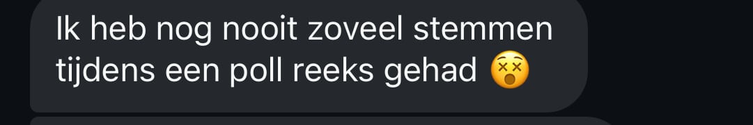 Review klant over Sell it with Stories programma: nog nooit zoveel stemmen tijdens een poll story