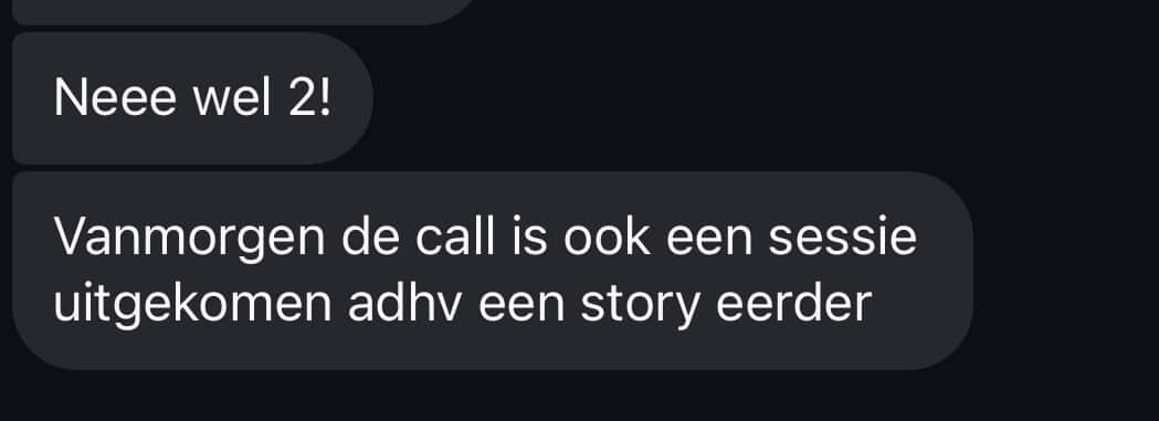 Deelnemer vertelt dat er vanuit een Instagram Story al 2 sessies en een call zijn ontstaan dankzij Sell it with Stories.