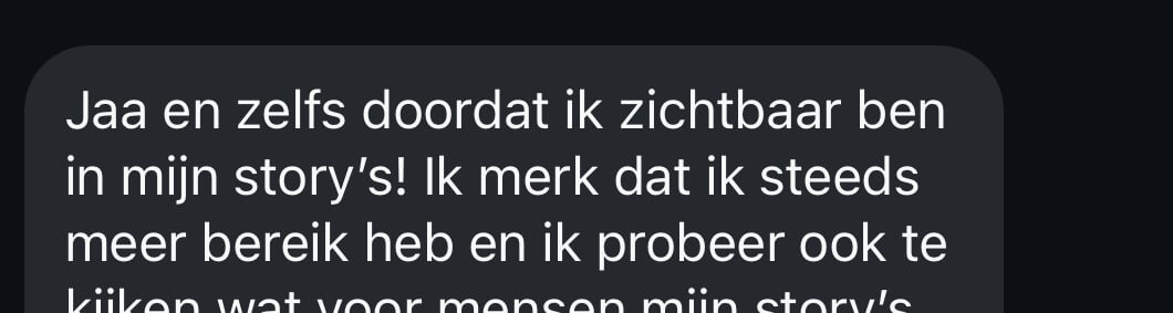 Klant merkt door zichtbaarheid in Instagram Stories meer bereik en interactie sinds deelname aan Sell it with Stories.
